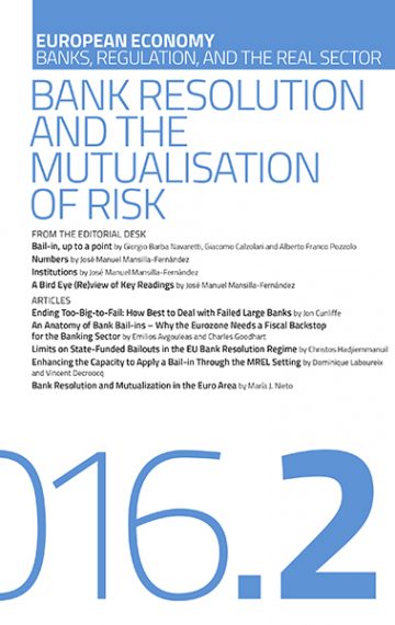 Bank Resolution and the Mutualisation of Risk